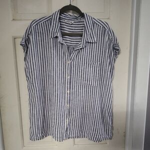 Blue Striped Men's Shirt